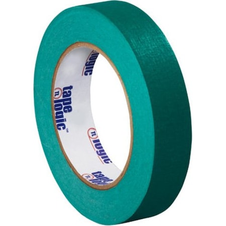 Tape Logic Masking Tape, 1x60 yd., PK12, 1" W x 60 yds L, Dark Green, 12 PK T93500312PKE